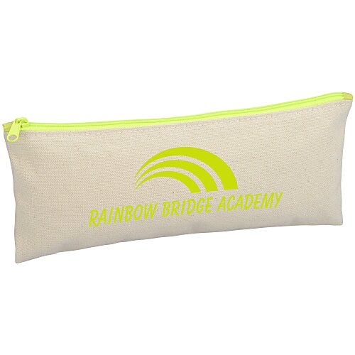 Chroma Zip Cotton Pouch - 4 inches x 9 3/4 inches Main Image