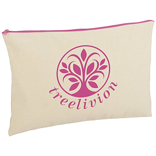 Chroma Zip Cotton Pouch - 10 3/4 inches x 15 3/4 inches Main Image