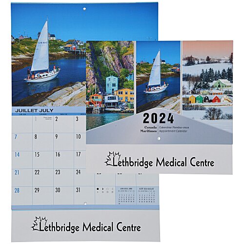 Canada Maritimes Appointment Calendar - French/English Main Image