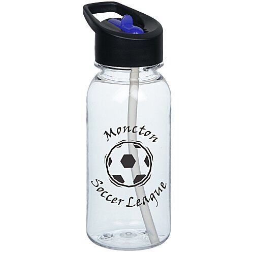 Clear Impact Cadet Bottle with Two-Tone Flip Straw Lid - 18 oz Main Image