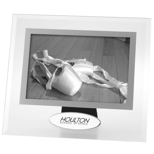 4" x 6" Glass Frame with Metal Plate Main Image