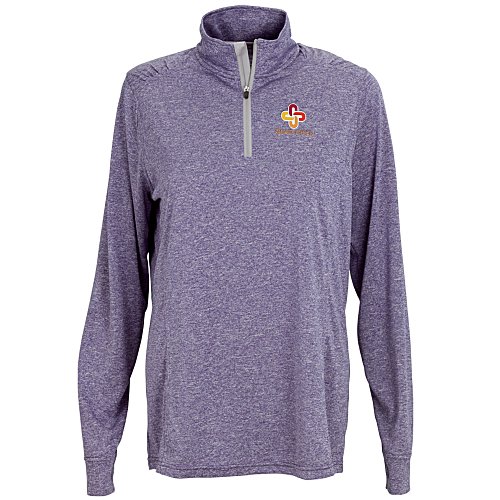Melange 1/4-Zip Tech Pullover - Ladies' - Closeout Main Image