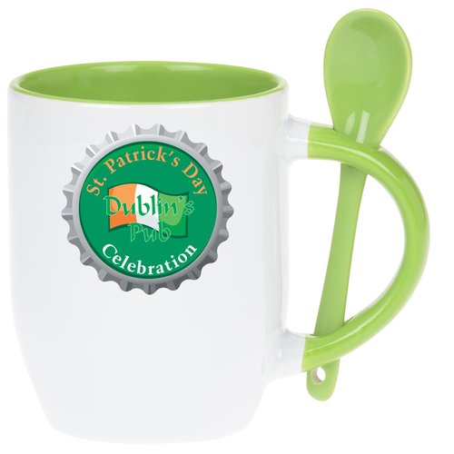 Colour Handle Spooner Mug - 12 oz. - Full Colour Main Image