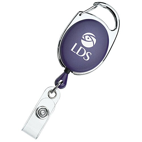 Clip-On Retractable Badge Holder with Slide Clip - Opaque Main Image