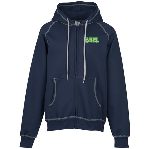 King Athletics Contrast Stitch Full-Zip Sweatshirt - Embroidered Main Image