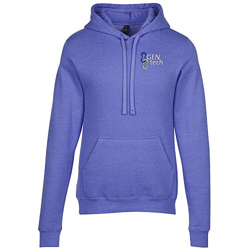 M&O Knits Cotton Blend Hooded Sweatshirt - Embroidered Main Image