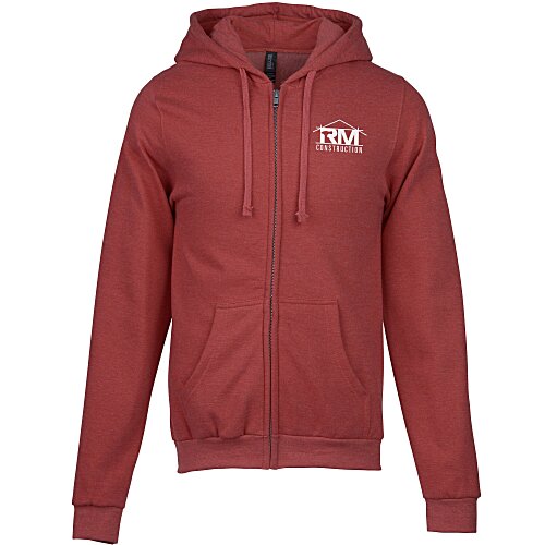 M&O Knits Cotton Blend Full-Zip Sweatshirt - Screen Main Image