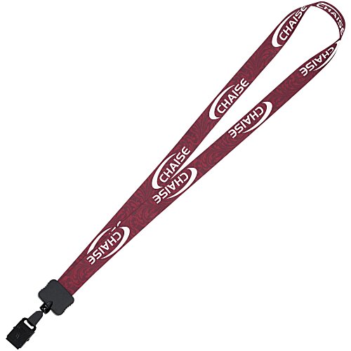 Dye-Sub Lanyard - 3/4" - 32" - Large Metal Bulldog Clip - Damask Main Image