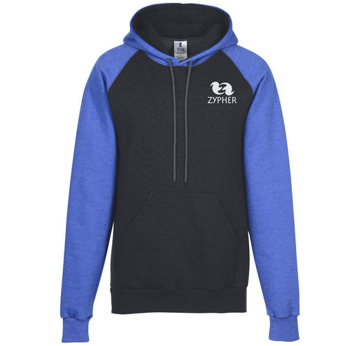 King Athletics Raglan Colourblock Hooded Sweatshirt - Screen Main Image