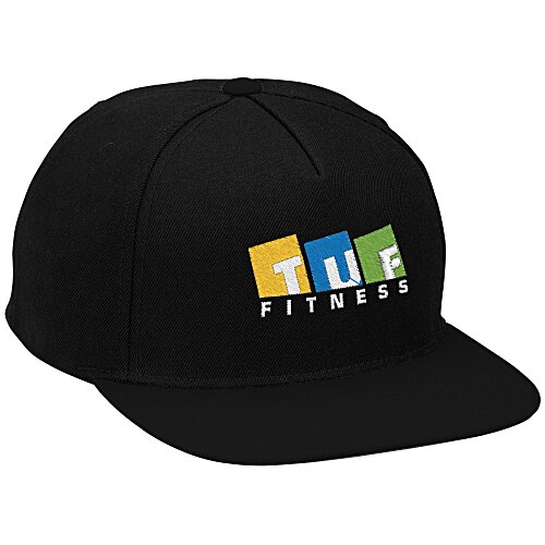 Yupoong Five Panel Wool Blend Snapback Cap Main Image