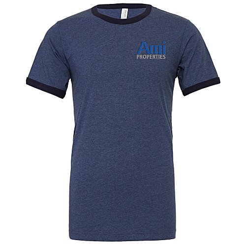 Bella+Canvas Ringer T-Shirt - Embroidered Main Image