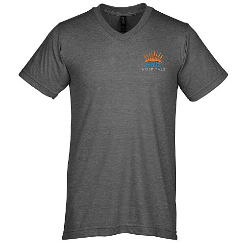 M&O Fine Blend V-Neck T-Shirt - Men's - Embroidered Main Image
