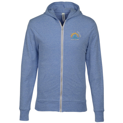 Threadfast Tri-Blend Full-Zip Hoodie - Embroidered Main Image