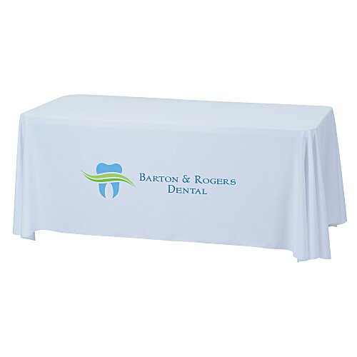Serged Closed-Back Stain Resistant Table Throw - 6 feet Main Image