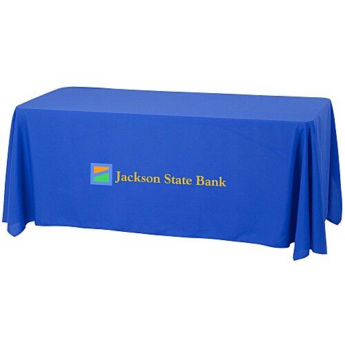 Serged Open-Back Stain Resistant Table Throw - 6 feet Main Image