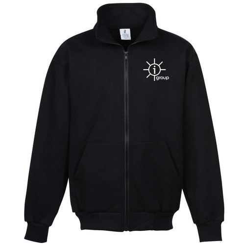 King Athletics Cadet Collar Full-Zip Sweatshirt - Screen Main Image