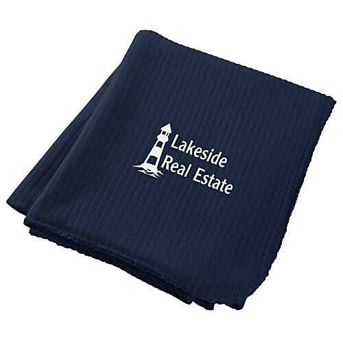 Ribbed Fleece Blanket Main Image