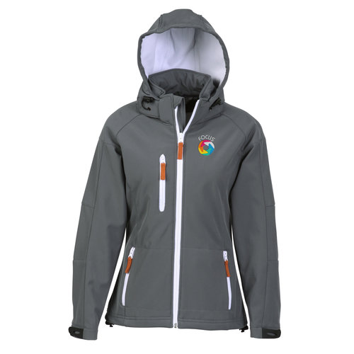 Tulsa Hooded Bonded Soft Shell Jacket - Ladies' Main Image