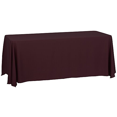 Serged Closed-Back Table Throw - 6 feet - Blank Main Image
