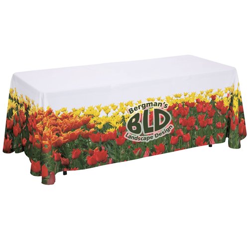 Serged Closed-Back Table Throw - 6 feet - Full Colour Main Image