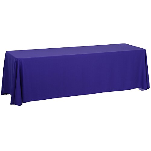 Serged Closed-Back Table Throw - 8 feet - Blank Main Image