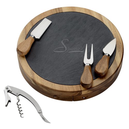 Normandy Swivel Base Cheese and Wine Set Main Image