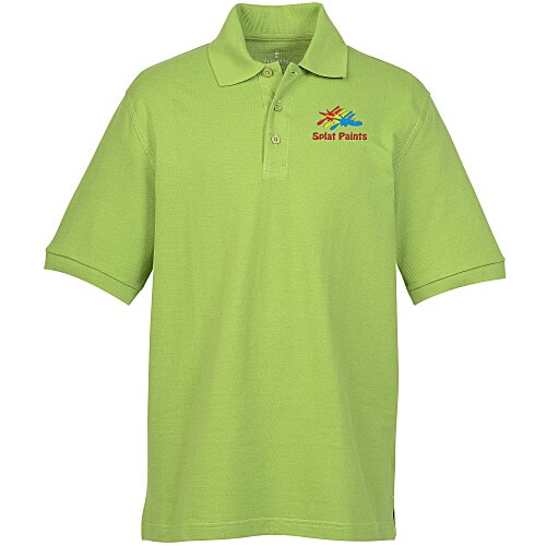 Belmont Combed Cotton Pique Polo - Men's - Embroidered - 24 hr Main Image