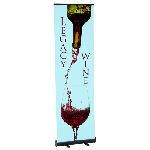 Economy Retractable Fabric Banner Display - 24 inches Main Image