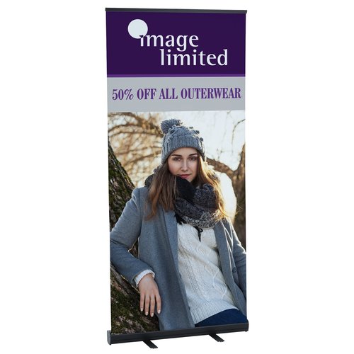 Economy Retractable Fabric Banner Display - 36 inches Main Image