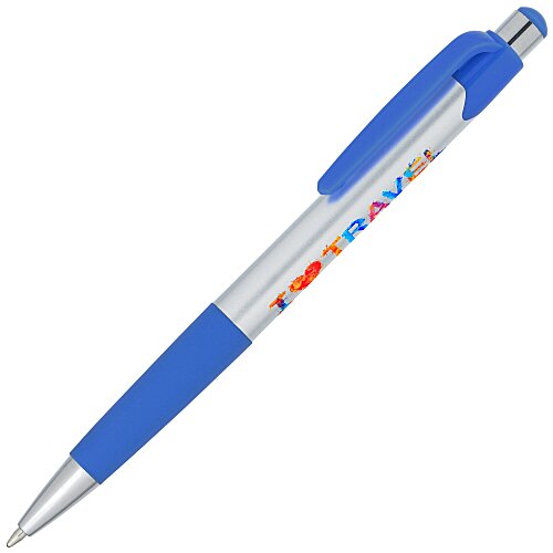 Mardi Gras Pen - Silver - Full Colour Main Image