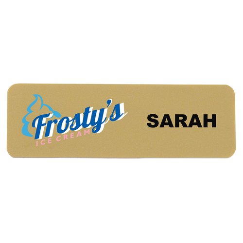 Charleston Name Badge - 1" x 3" - Jeweler's Pinback Main Image