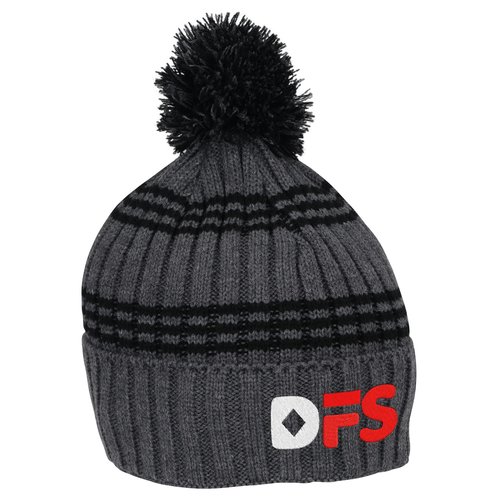 Multi-Stripe Rib Knit Beanie Main Image