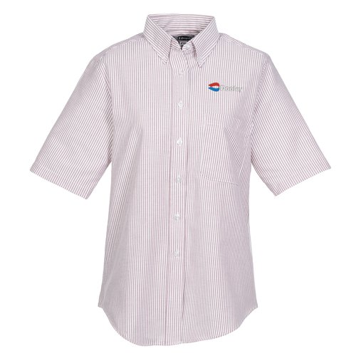 Easy Care Short Sleeve Stripe Oxford Shirt - Ladies' Main Image