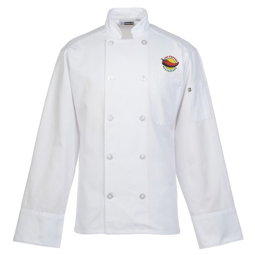 Ten Button Chef Coat with Mesh Back Main Image