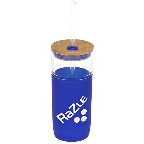 Poppi Glass Tumbler with Straw - 18 oz. Main Image