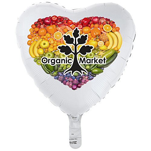 Full Colour Foil Balloon - 17" - Heart Main Image