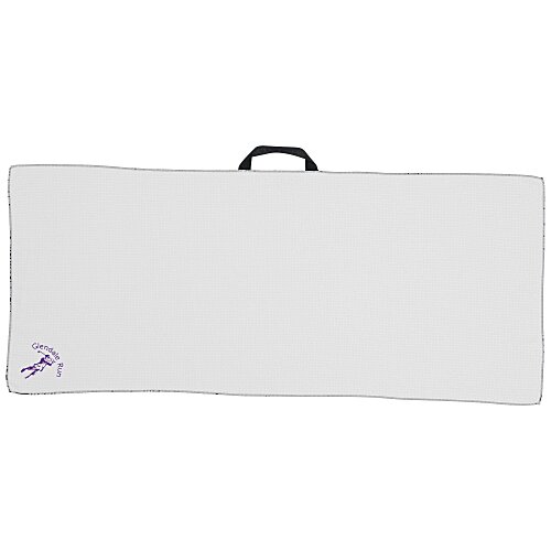 Black Loop Waffle Golf Towel - 17" x 40" Main Image