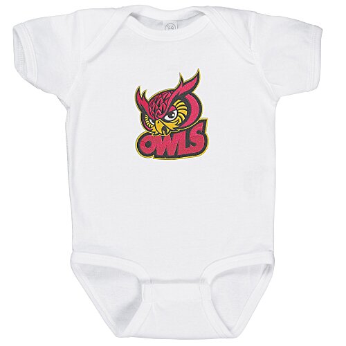 Rabbit Skins Infant Onesie - White - Embroidered Main Image