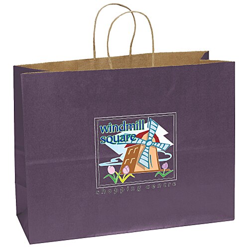 Matte Shopping Bag - 12" x 16" - Coloured - Full Colour Main Image