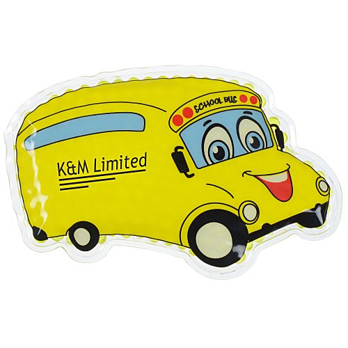 Shaped Mini Aqua Pearls Hot/Cold Pack - School Bus Main Image