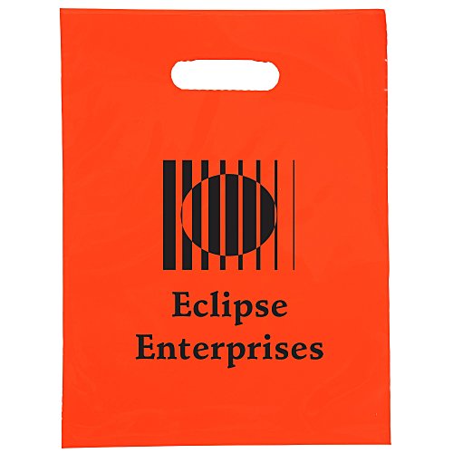 Die Cut Handle Plastic Bag - 12" x 9" Main Image