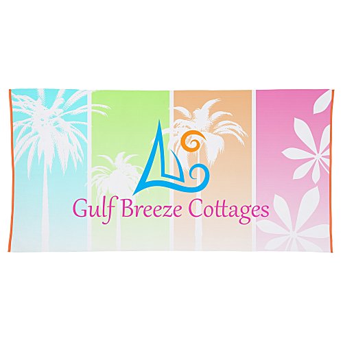 SubliPlush Velour Beach Towel - 30 inches x 60 inches - Heavyweight - Colours Main Image