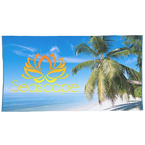 SubliPlush Velour Beach Towel - 35 inches x 65 inches - Colours Main Image
