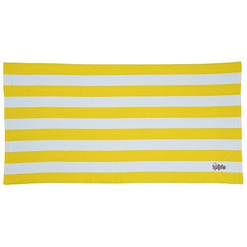 Cabana Striped Microfibre Beach Towel - 30 inches x 60 inches Main Image