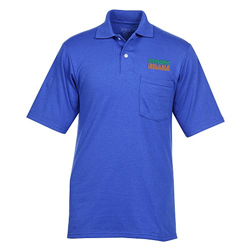 Jerzees SpotShield Jersey Knit Shirt with Pocket - Men's Main Image