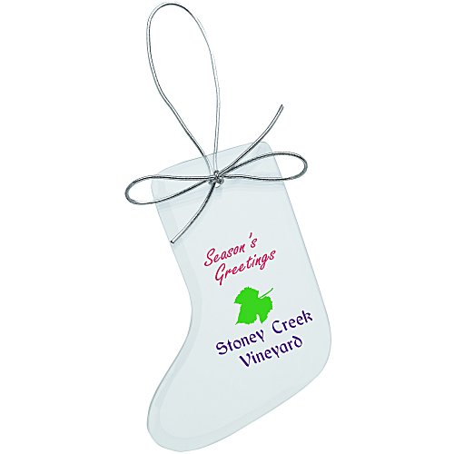 Jade Crystal Ornament - Stocking - Full Colour Main Image