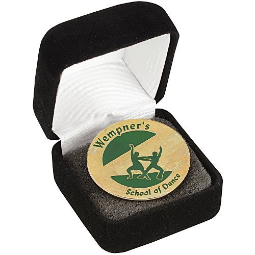 Classic Die Cast Lapel Pin - Round - Gift Box Main Image