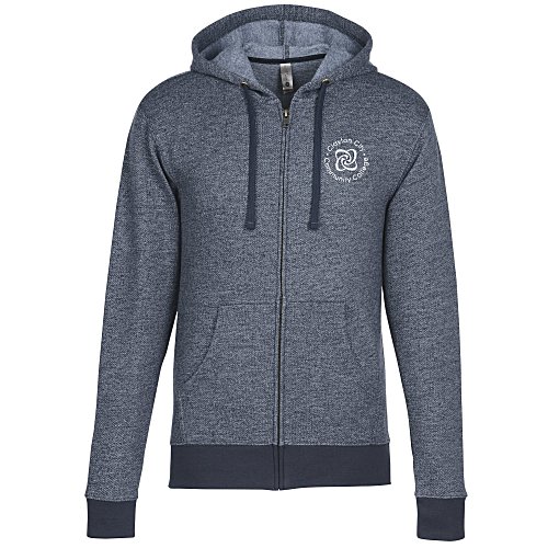 Next Level Denim Fleece Full-Zip Hoodie - Screen Main Image