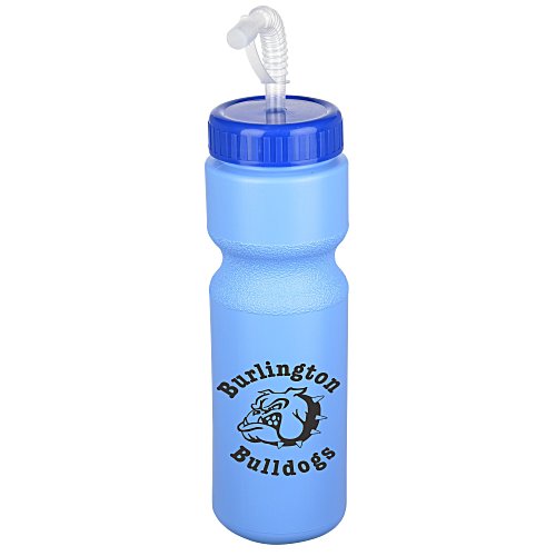 Value Water Bottle with Straw Lid - 28 oz - Colours Main Image