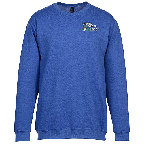 M&O Knits Cotton Blend Sweatshirt - Embroidered Main Image